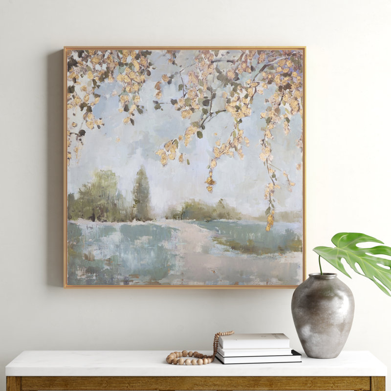'Peaceful Landscape Art' Picture Frame Print on Canvas & Reviews